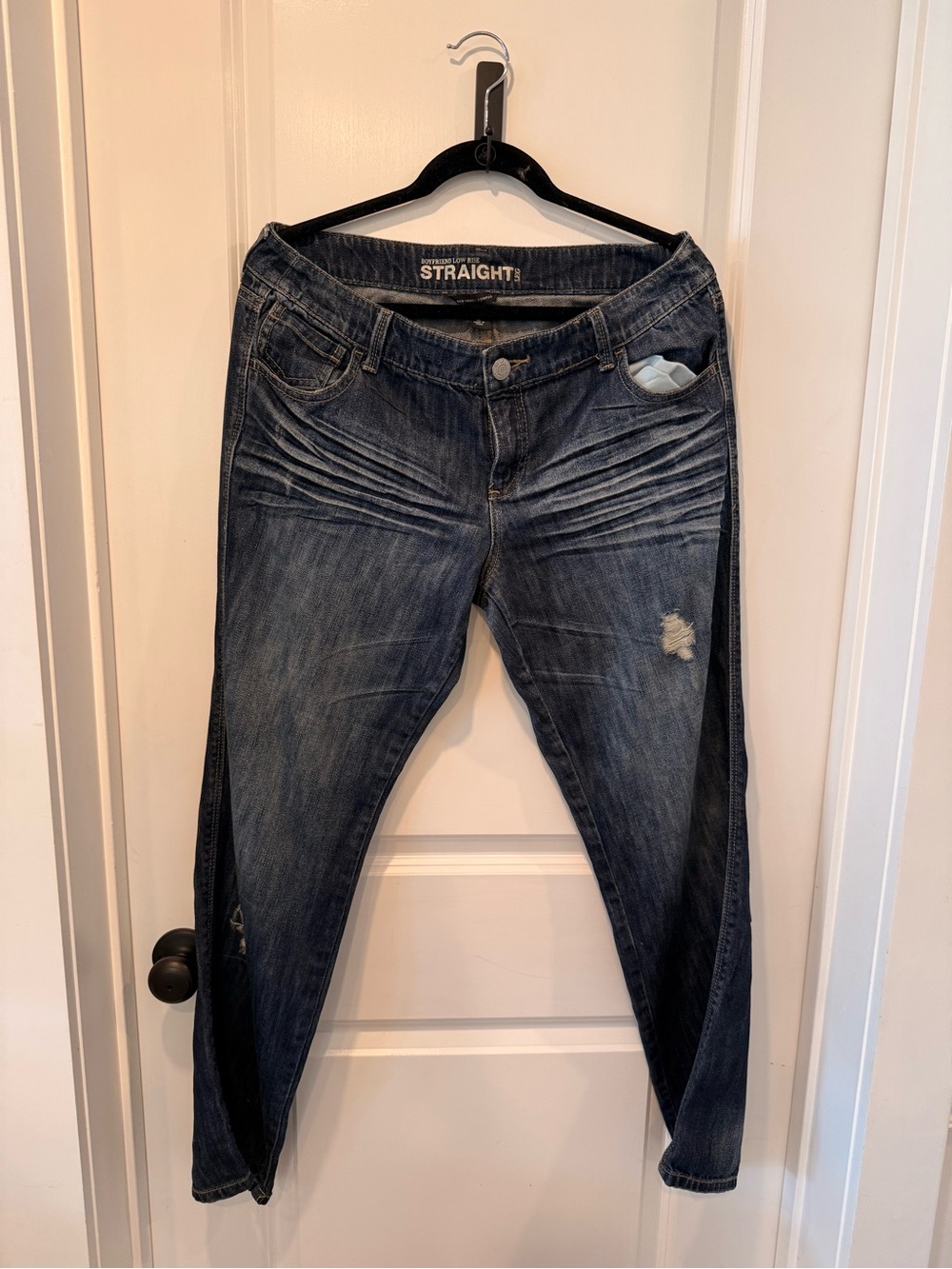 Vintage Y2K New York & Company Boyfriend Low Rise Straight Jeans
